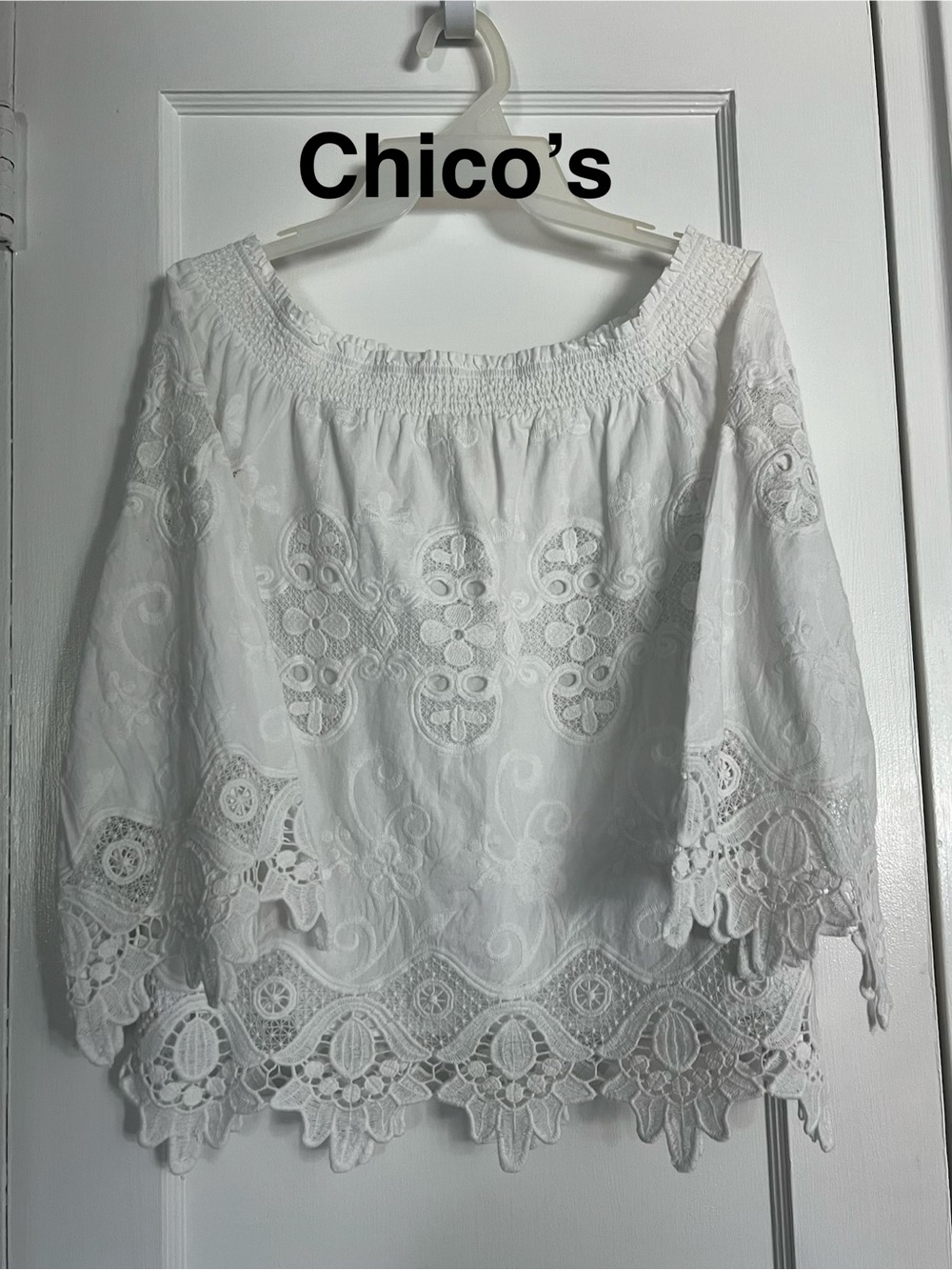 Chico’s 3/4 Sleeve Blouse, Size 0 (Size S)